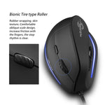 Mouse cablato ergonomico per laptop con impugnatura verticale a 6 tasti ZELOTES T20, T20