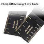 2 pezzi Trimmers Lama per sega dritta in acciaio ad alto tenore di carbonio per utensile multiuso, Small Teeth, 45mm Fine Teeth