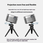 Proiettore Mini Desktop Treppiede Mobile Proiezione Live Staffa Pigra