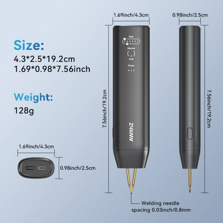 AWithZ Mini macchina portatile per saldatura a punti fai da te in fogli di nichel