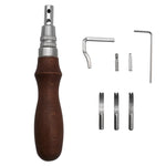 7 in 1 Pressa per bordi in pelle Taglierina per scanalature Rifinitrice per bordi