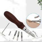 7 in 1 Pressa per bordi in pelle Taglierina per scanalature Rifinitrice per bordi