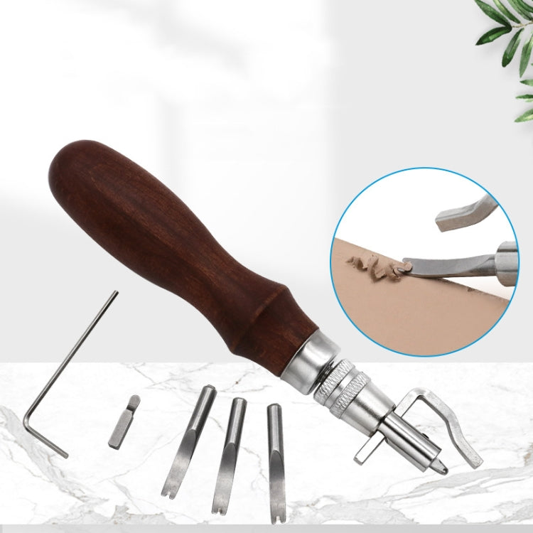 7 in 1 Pressa per bordi in pelle Taglierina per scanalature Rifinitrice per bordi