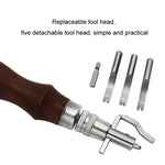 7 in 1 Pressa per bordi in pelle Taglierina per scanalature Rifinitrice per bordi
