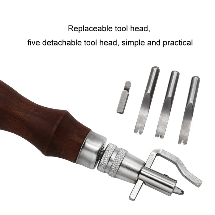 7 in 1 Pressa per bordi in pelle Taglierina per scanalature Rifinitrice per bordi