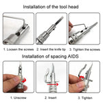 7 in 1 Pressa per bordi in pelle Taglierina per scanalature Rifinitrice per bordi