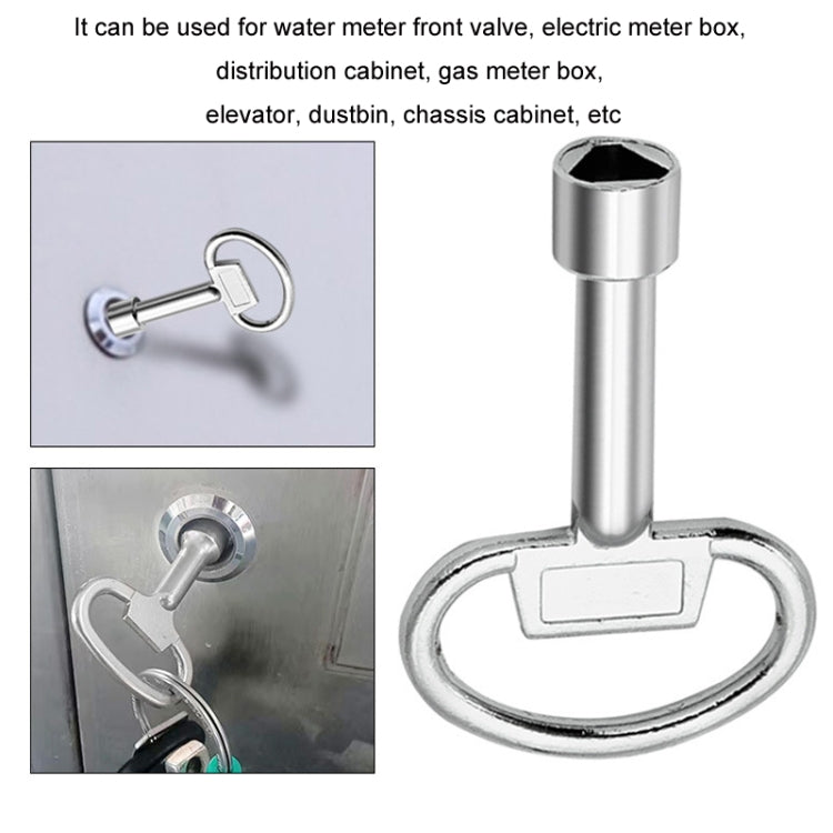 Chiave triangolare per telaio valvola acqua 5 pezzi, Large, Small