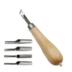 7 pezzi/set coltello da intaglio con manico in legno, set di combinazione artistica, Carving Knife Tool