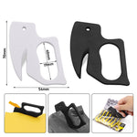2 pezzi Tagliacarte multiuso con lama in acciaio inossidabile, White, Black