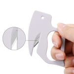 2 pezzi Tagliacarte multiuso con lama in acciaio inossidabile, White, Black