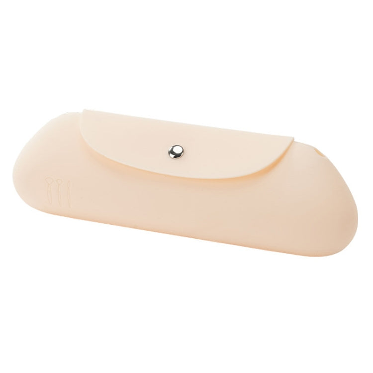 Borsa portaoggetti in silicone per pennelli da trucco, borsa portaoggetti da viaggio portatile, grande capacità, organizer per cosmetici