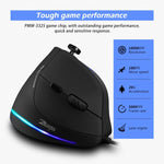 ZELOTES C18 11-Keys RGB Vertical Grip Ergonomic Joystick Programmazione Mouse da gioco cablato, C18