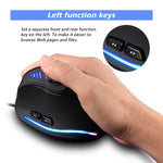 ZELOTES C18 11-Keys RGB Vertical Grip Ergonomic Joystick Programmazione Mouse da gioco cablato, C18