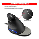 Mouse cablato ergonomico staccabile con impugnatura verticale ZELOTES T30 a 6 tasti, T30