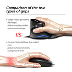 Mouse cablato ergonomico staccabile con impugnatura verticale ZELOTES T30 a 6 tasti, T30