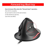 Mouse cablato ergonomico staccabile con impugnatura verticale ZELOTES T30 a 6 tasti, T30