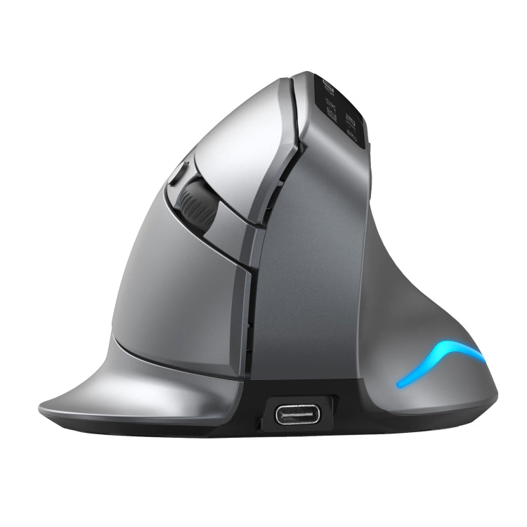 Mouse wireless con impugnatura verticale e display LED a doppia modalità 2.4G+Bluetooth ZELOTES F-26C a 8 tasti, F-26C