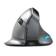 Mouse wireless con impugnatura verticale e display LED a doppia modalità 2.4G+Bluetooth ZELOTES F-26C a 8 tasti, F-26C
