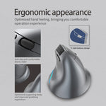 Mouse wireless con impugnatura verticale e display LED a doppia modalità 2.4G+Bluetooth ZELOTES F-26C a 8 tasti, F-26C