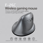 Mouse wireless con impugnatura verticale e display LED a doppia modalità 2.4G+Bluetooth ZELOTES F-26C a 8 tasti, F-26C