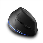 Mouse wireless ricaricabile ergonomico con impugnatura verticale ZELOTES F35 a 6 pulsanti, F35