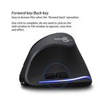 Mouse wireless ricaricabile ergonomico con impugnatura verticale ZELOTES F35 a 6 pulsanti, F35