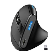 ZELOTES F36A Mouse wireless ricaricabile ergonomico con impugnatura verticale a 6 pulsanti, F36A