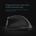 ZELOTES F36A Mouse wireless ricaricabile ergonomico con impugnatura verticale a 6 pulsanti, F36A