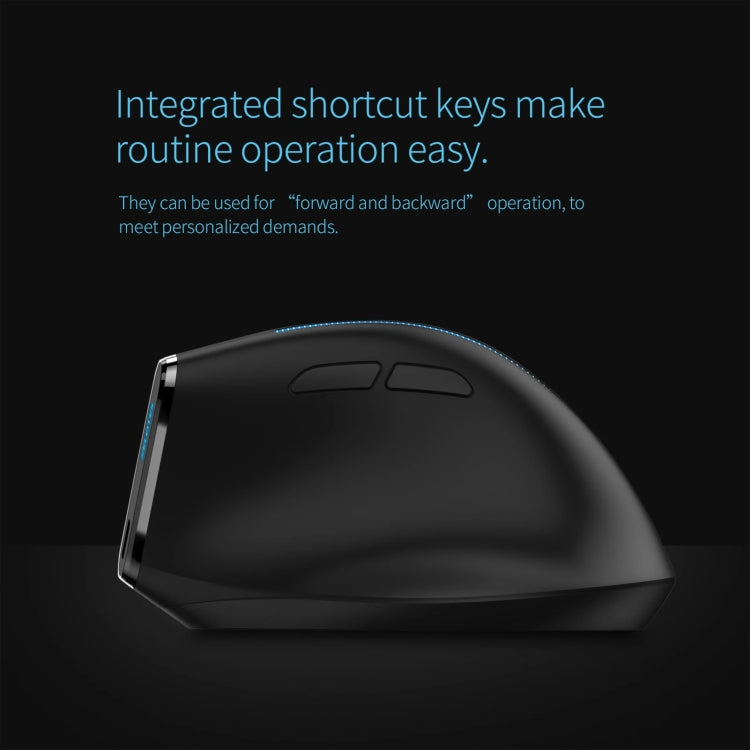 ZELOTES F36A Mouse wireless ricaricabile ergonomico con impugnatura verticale a 6 pulsanti, F36A