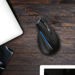 ZELOTES F36A Mouse wireless ricaricabile ergonomico con impugnatura verticale a 6 pulsanti, F36A