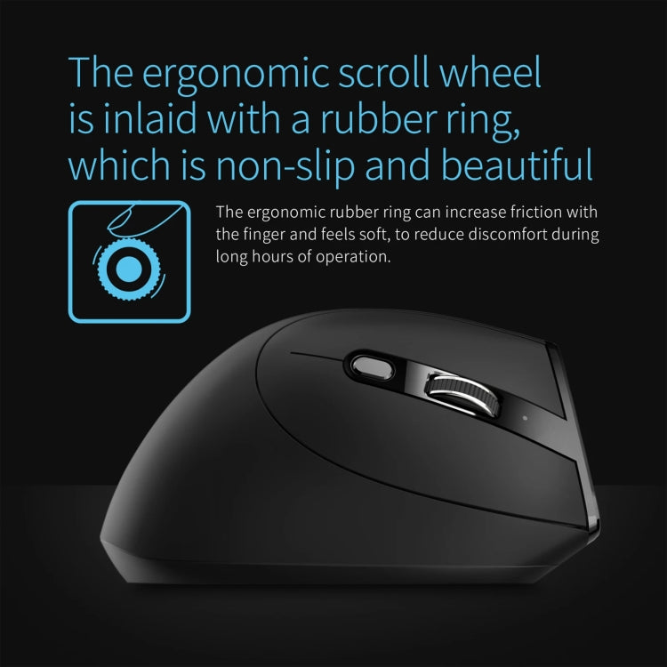 ZELOTES F36A Mouse wireless ricaricabile ergonomico con impugnatura verticale a 6 pulsanti, F36A