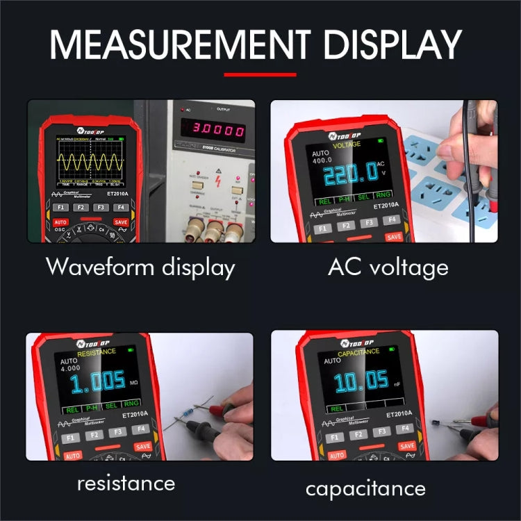 Oscilloscopio mini multimetro 2 in 1 TOOLTOP 1MHz