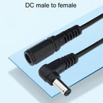 Cavo di prolunga adattatore dritto-piegato DC 5,5 x 2,1 mm, maschio-femmina, B1-2
