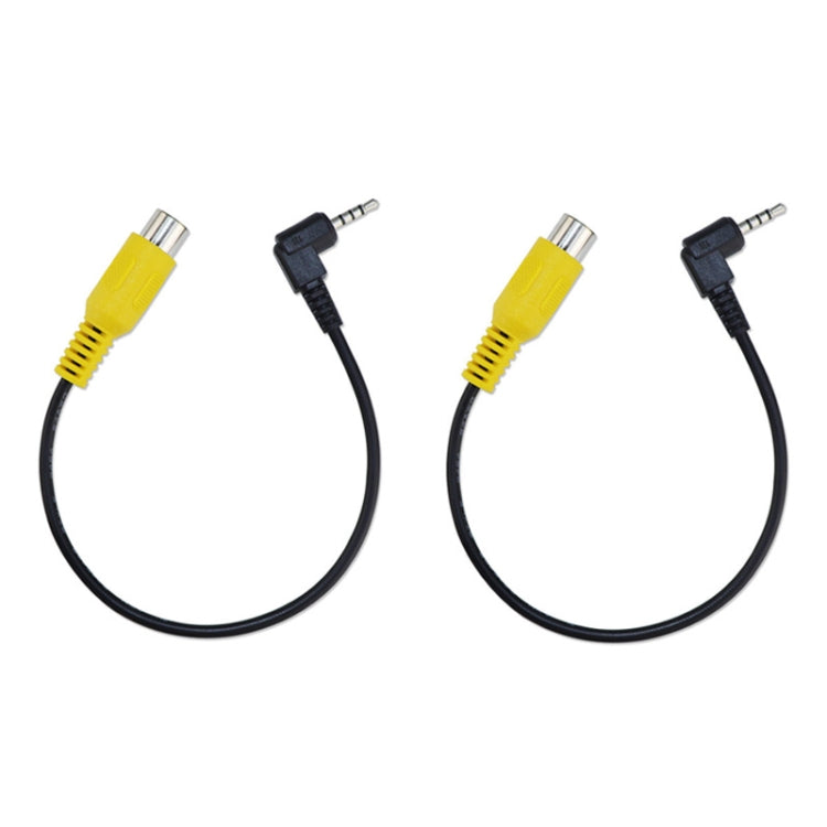 Cavo video di navigazione per auto stereo a quattro sezioni da 2 pezzi a RCA femmina, E1-26