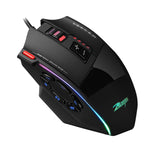 ZELOTES C13 13 tasti RGB Effetto di illuminazione Programmazione Macro Mouse da gioco cablato personalizzato, C13