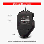 ZELOTES C13 13 tasti RGB Effetto di illuminazione Programmazione Macro Mouse da gioco cablato personalizzato, C13