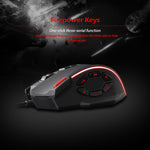 ZELOTES C13 13 tasti RGB Effetto di illuminazione Programmazione Macro Mouse da gioco cablato personalizzato, C13