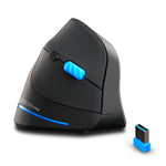 Mouse wireless ricaricabile ergonomico con impugnatura verticale ZELOTES F-35A a 6 pulsanti, F-35A