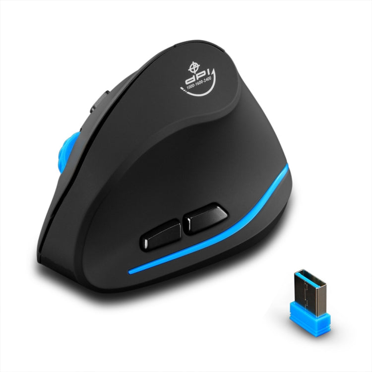 Mouse wireless ricaricabile ergonomico con impugnatura verticale ZELOTES F-35A a 6 pulsanti, F-35A