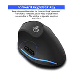 Mouse wireless ricaricabile ergonomico con impugnatura verticale ZELOTES F-35A a 6 pulsanti, F-35A