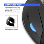 Mouse wireless ricaricabile ergonomico con impugnatura verticale ZELOTES F-35A a 6 pulsanti, F-35A
