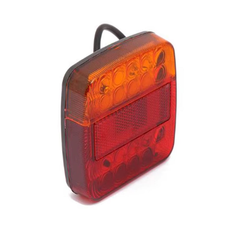 Fanale posteriore a LED con freno a guscio quadrato trasparente
