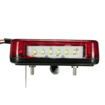 Fanale posteriore a LED con freno a guscio quadrato trasparente