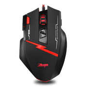 ZELOTES C8 Mouse cablato personalizzato con programmazione di giochi ergonomici a 8 pulsanti, C8