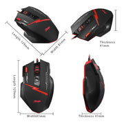 ZELOTES C8 Mouse cablato personalizzato con programmazione di giochi ergonomici a 8 pulsanti, C8