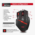 ZELOTES C8 Mouse cablato personalizzato con programmazione di giochi ergonomici a 8 pulsanti, C8