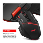 ZELOTES C8 Mouse cablato personalizzato con programmazione di giochi ergonomici a 8 pulsanti, C8