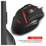 ZELOTES C8 Mouse cablato personalizzato con programmazione di giochi ergonomici a 8 pulsanti, C8