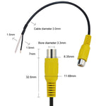 Cavo audio AV singolo per auto, connettore Lotus, filo stereo RCA con schermatura