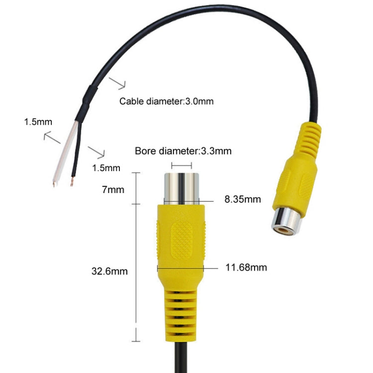 Cavo audio AV singolo per auto, connettore Lotus, filo stereo RCA con schermatura